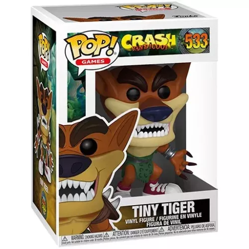 Funko Pop! Tiny Tiger #533 Crash Bandicoot Games Vinyl Figure Box