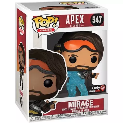 Funko Pop! Mirage #547 Translucent Apex Legends Games Box