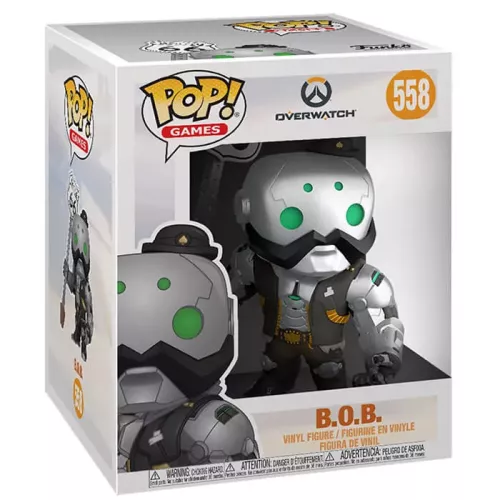 Funko Pop! B.O.B. #558 6 Inch Overwatch Games Vinyl Figure Box