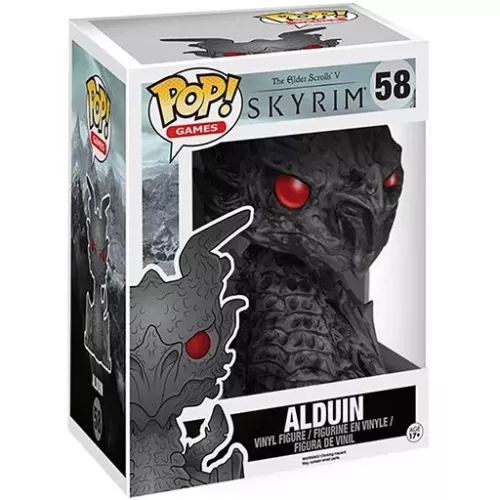 Funko Pop! Alduin #58 6 Inch The Elder Scrolls V Skyrim Box