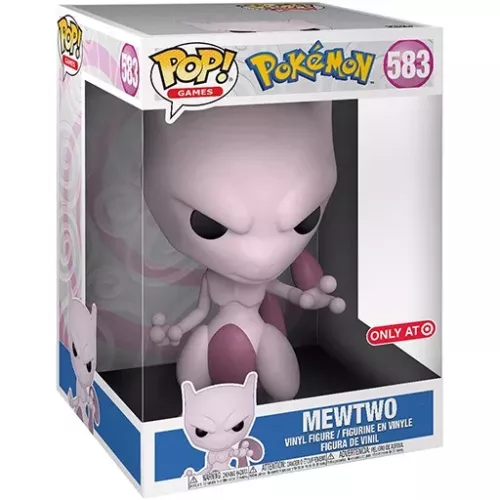 Funko Pop! Mewtwo #583 10 Inch Pokémon Games Vinyl Figure Box