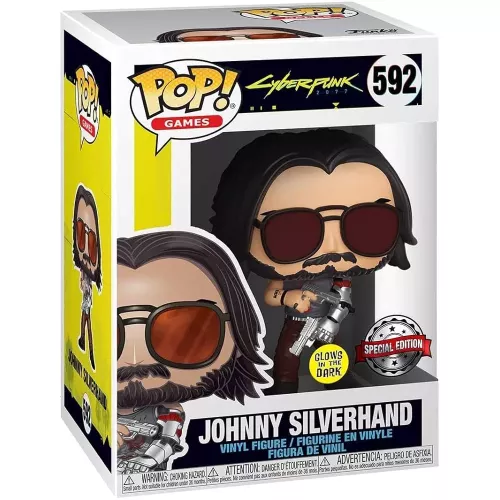 Funko Pop! Johnny Silverhand #592 Glows in the Dark Box