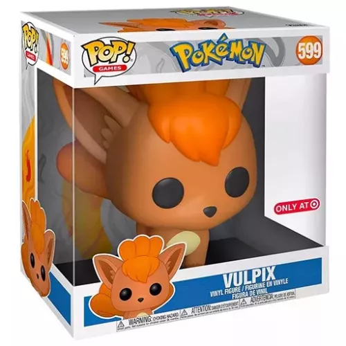 Funko Pop! Vulpix #599 10 Inch Pokémon Games Vinyl Figure Box
