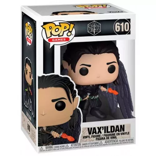 Funko Pop! Vax'Ildan #610 Critical Role Games Vinyl Figure Box