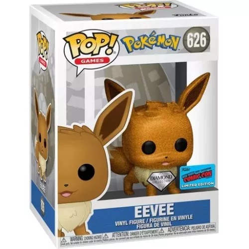 Funko Pop! Eevee #626 Standing Diamond Collection Pokémon Box