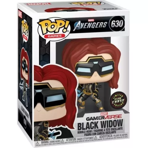 Funko Pop! Black Widow #630 Chase Glows in the Dark Box