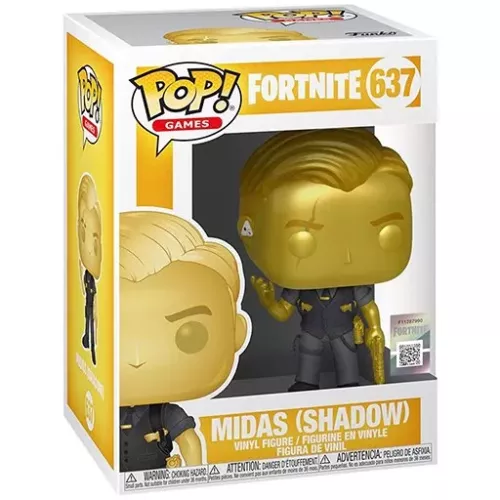 Funko Pop! Midas (Shadow) #637 Gold Metallic Fortnite Box
