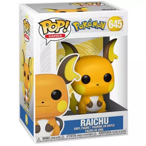 Funko Pop! Raichu #645 Pokémon Games Vinyl Figure Box