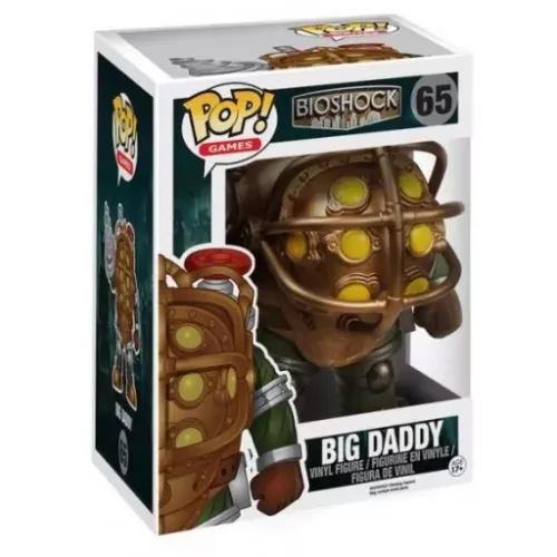 Funko Pop! Big Daddy #65 6 Inch BioShock Games Vinyl Figure Box