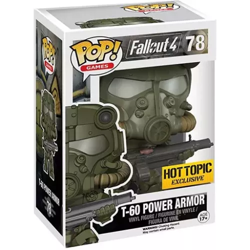 Funko Pop! T-60 Power Armor #78 Green Fallout 4 Games Box