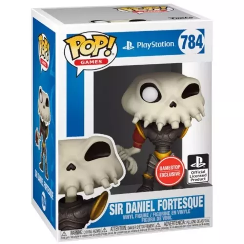 Funko Pop! Sir Daniel Fortesque #784 Metallic PlayStation Box