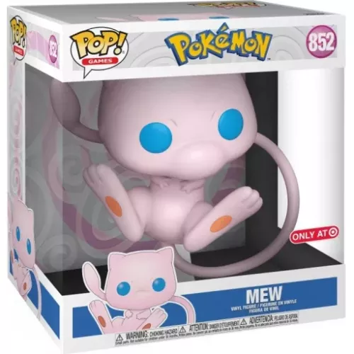 Funko Pop! Mew #852 10 Inch Pokémon Games Vinyl Figure Box