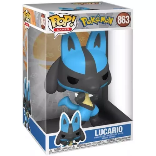 Funko Pop! Lucario #863 10 Inch Pokémon Games Vinyl Figure Box