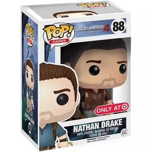 Funko Pop! Nathan Drake #88 Brown shirt Uncharted 4 A Thief's End Box