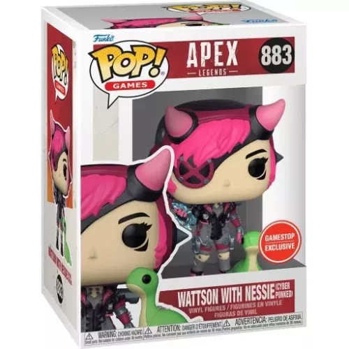 Funko Pop! Wattson with Nessie #883 Cyber Punked Apex Legends Box