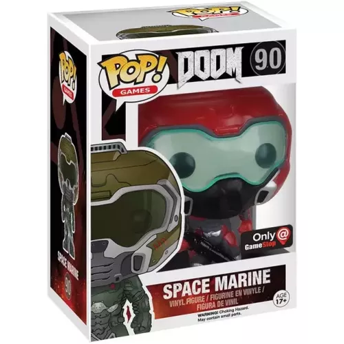 Funko Pop! Space Marine #90 Elite Doom Games Vinyl Figure Box