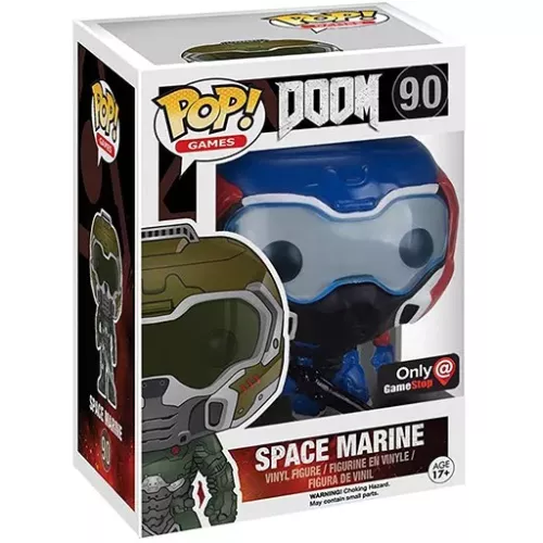 Funko Pop! Space Marine #90 American Doom Games Vinyl Figure Box