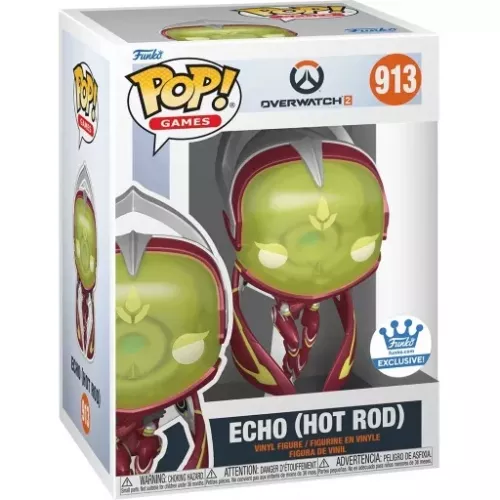 Funko Pop! Echo (Hot Rod) #913 Overwatch 2 Games Vinyl Figure Box