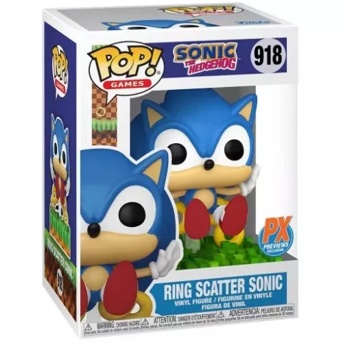 Funko Pop! Ring Scatter Sonic #918 Sonic the Hedgehog Box