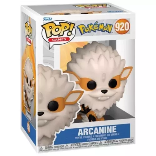 Funko Pop! Arcanine #920 Pokémon Games Vinyl Figure Box