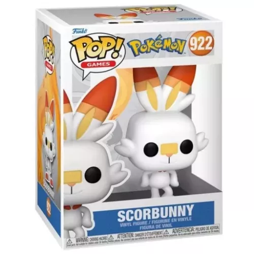 Funko Pop! Scorbunny #922 Pokémon Games Vinyl Figure Box