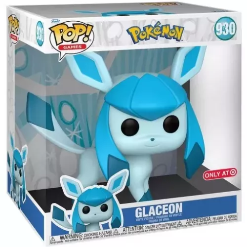 Funko Pop! Glaceon #930 10 Inch Pokémon Games Vinyl Figure Box