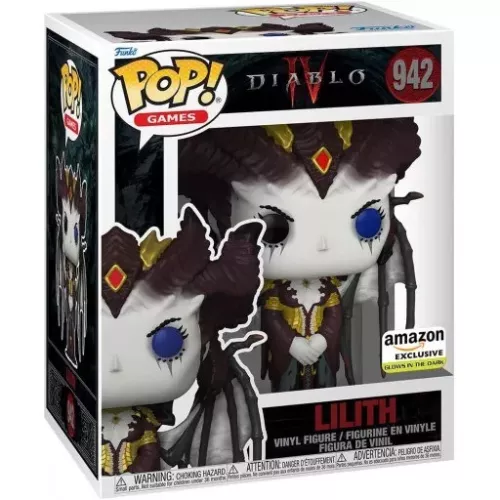 Funko Pop! Lilith #942 6 Inch Glows in the Dark Diablo IV Box