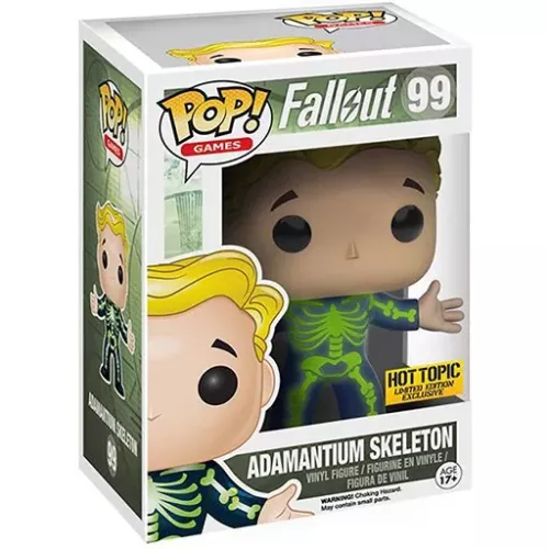 Funko Pop! Adamantium Skeleton #99 Fallout Games Vinyl Figure Box
