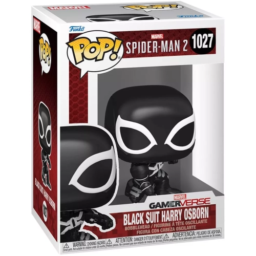Funko Pop! Black Suit Harry Osborn #1027 Marvel Spider-Man 2 Box