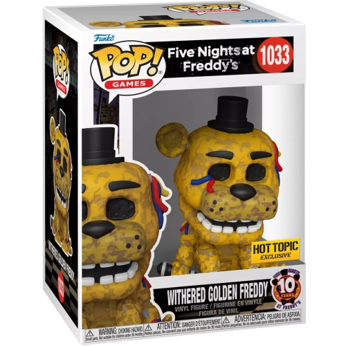 Funko Pop! Withered Golden Freddy #1033 Five Nights at Freddy's Box