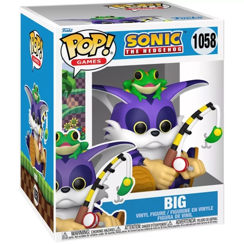 Funko Pop! Big #1058 6 Inch Sonic the Hedgehog Games Box