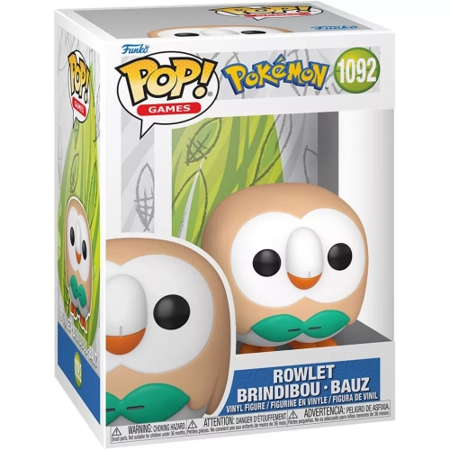Funko Pop! Rowlet #1092 Pokémon Games Vinyl Figure Box