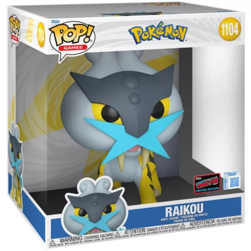 Funko Pop! Raikou #1104 10 Inch Pokémon Games Vinyl Figure Box