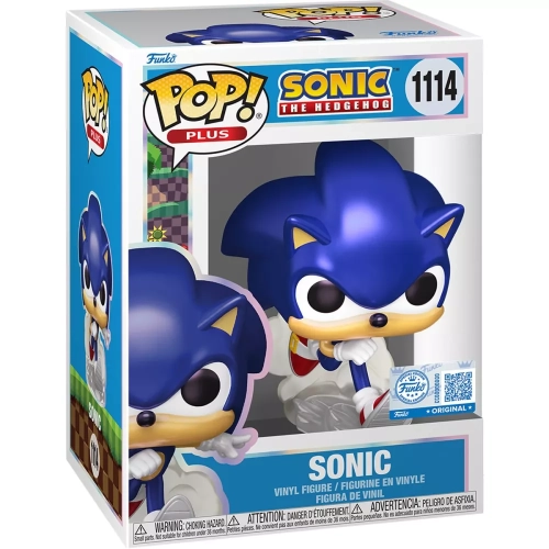 Funko Pop! Sonic #1114 Pearlescent PLUS Sonic the Hedgehog Box