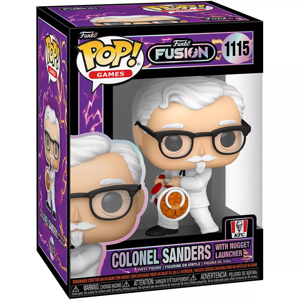 Colonel Sanders with Nugget Launcher Box