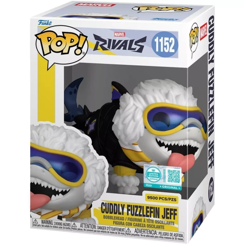 Funko Pop! Cuddly Fuzzlefin Jeff #1152 Marvel Rivals Box