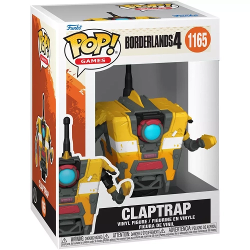 Funko Pop! Claptrap #1165 Borderlands 4 Games Vinyl Figure Box