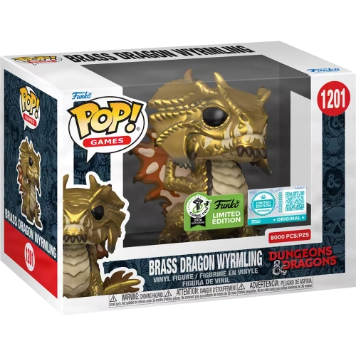 Funko Pop! Brass Dragon Wyrmling #1201 Dungeons & Dragons Box