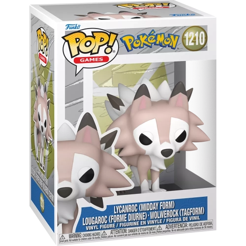 Funko Pop! Lycanroc (Midday Form) #1210 Pokémon Games Box