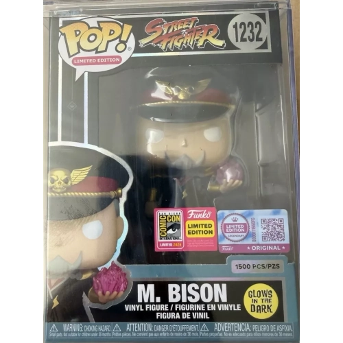 Funko Pop! M. Bison #1232 Glows in the Dark Street Fighter Box