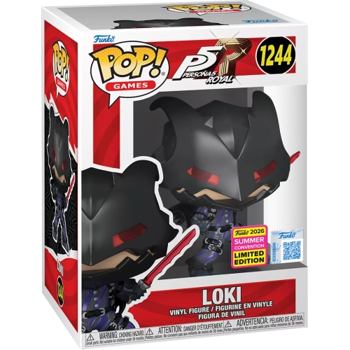 Funko Pop! Loki #1244 with Sword Persona 5 Royal Games Box