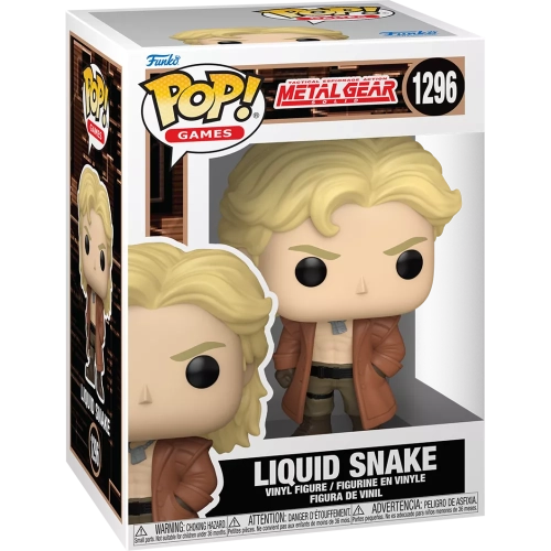 Funko Pop! Liquid Snake #1296 Tactical Espionage Action Metal Gear Solid Snake Eater Box