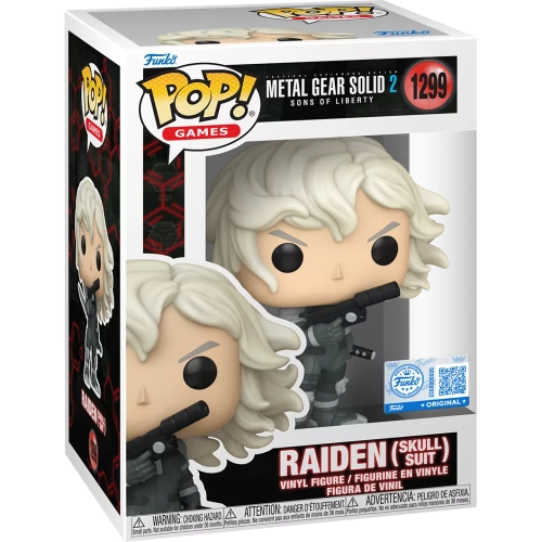 Funko Pop! Raiden (Skull Suit) #1299 Tactical Espionage Action Metal Gear Solid 2 Sons of Liberty Box