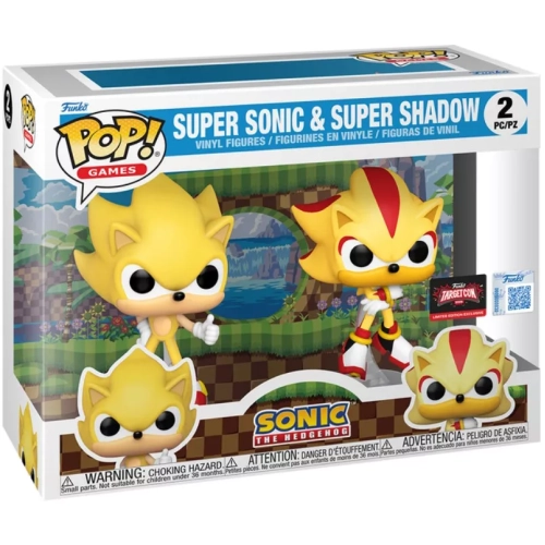 Funko Pop! Super Sonic 2 Pack Sonic the Hedgehog Games Box