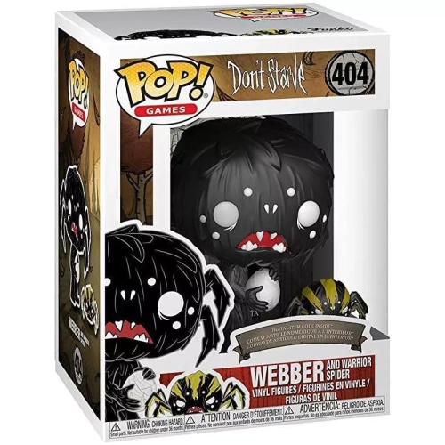 Funko Pop! Webber and Warrior Spider #404 Don't Starve Box