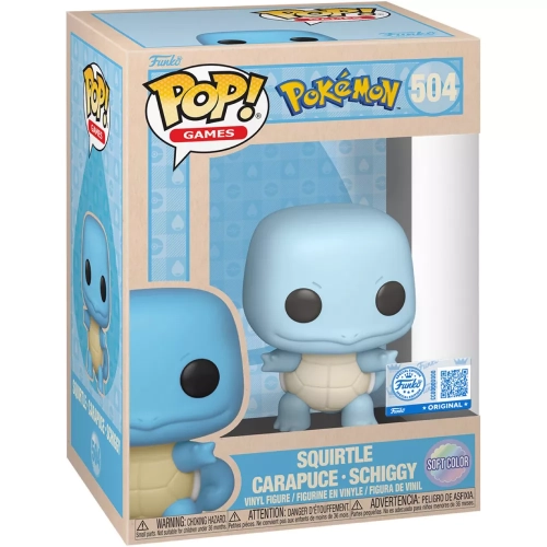 Funko Pop! Squirtle #504 Soft Color Pokémon Games Box