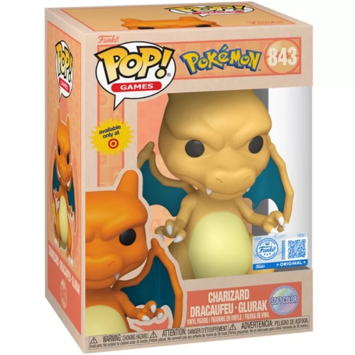 Funko Pop! Charizard #843 Soft Color Pokémon Games Box