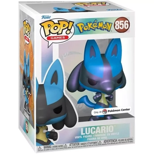 Funko Pop! Lucario #856 Pearlescent Pokémon Games Box
