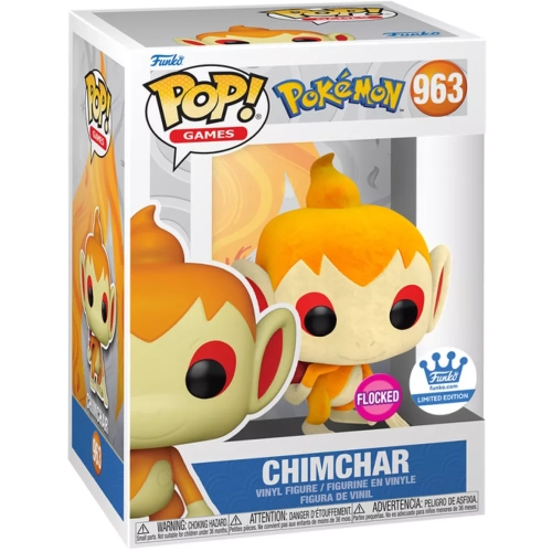 Funko Pop! Chimchar #963 Flocked Pokémon Games Vinyl Figure Box