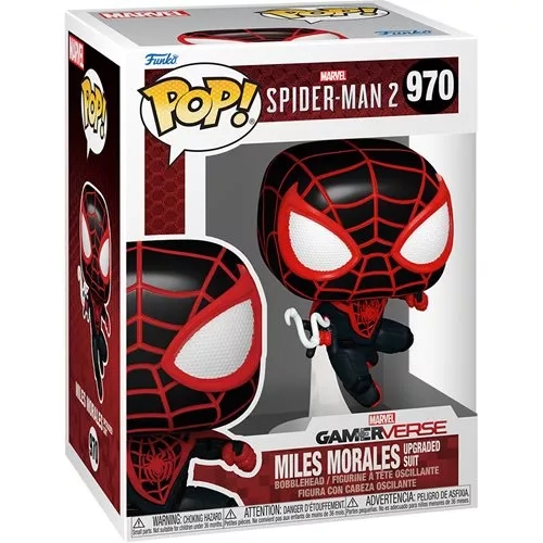 Funko Pop! Miles Morales Upgraded Suit #970 Marvel Spider-Man 2 Box